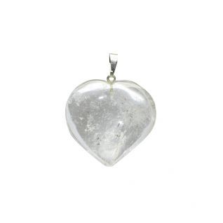 Cuarzo Cristal Colgante Corazón 2.5cm